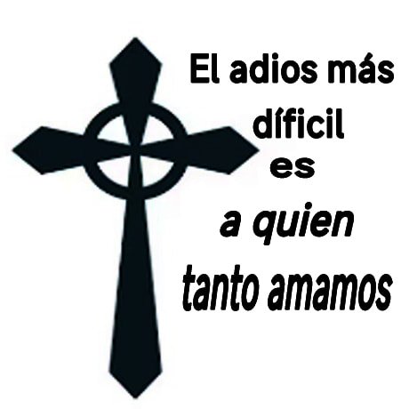 Fotografias de cruz de luto con frases