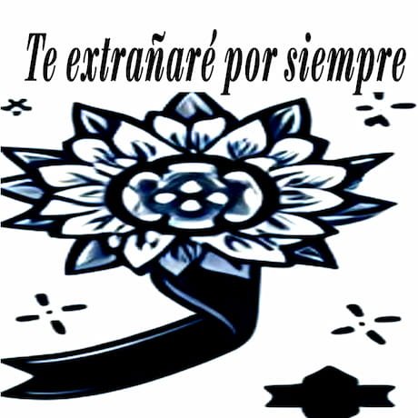 Flor de luto para tu perfil de whatsapp y facebook