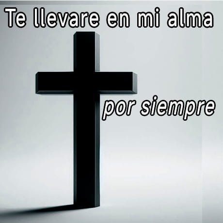 foto de cruz negra con palabras