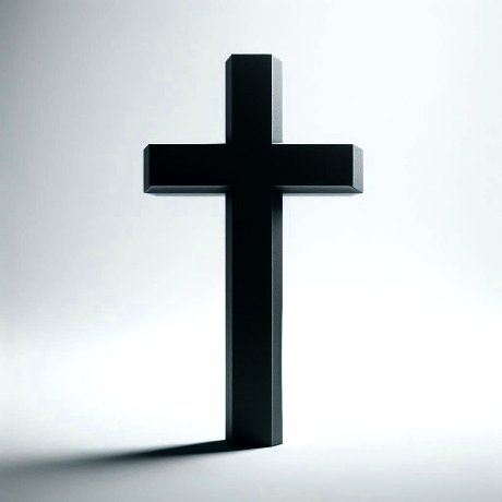 Cruz de duelo negra
