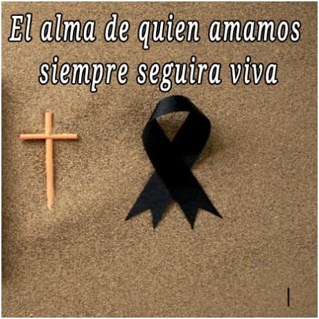 cruz de luto imagen con frases