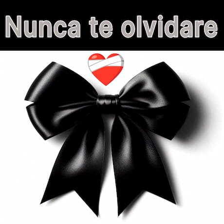 foto de moño negro de luto con la frase nunca te olvidare para whatsapp y facebook
