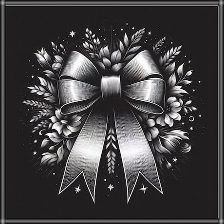 imagenes d moños de luto bonito rodeado de flores para representar perdida